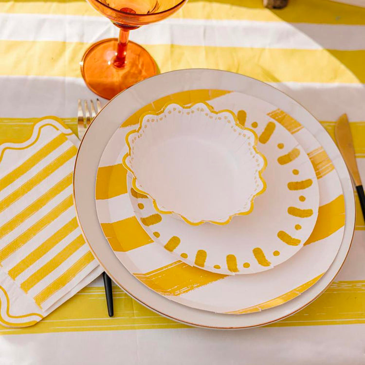 Chemin de table vitaminé pour fête en plein air