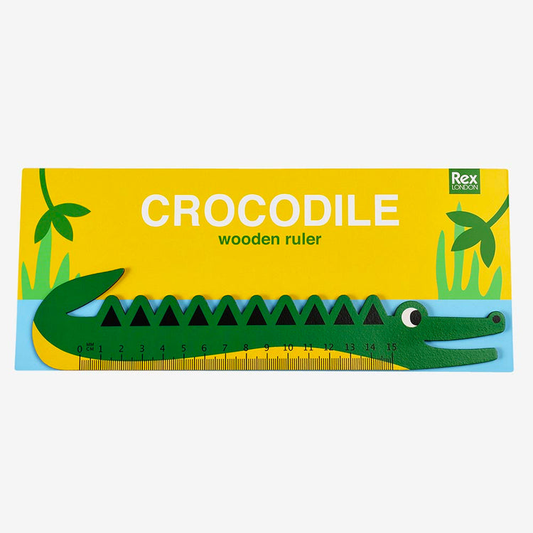 1 règle crocodile à offrir dans une pochette surprise