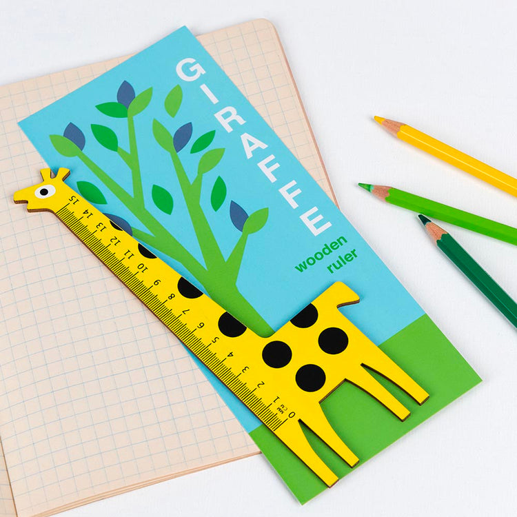 1 règle mignonne girafe idéal pour la glisser dans un calendrier de l'avent