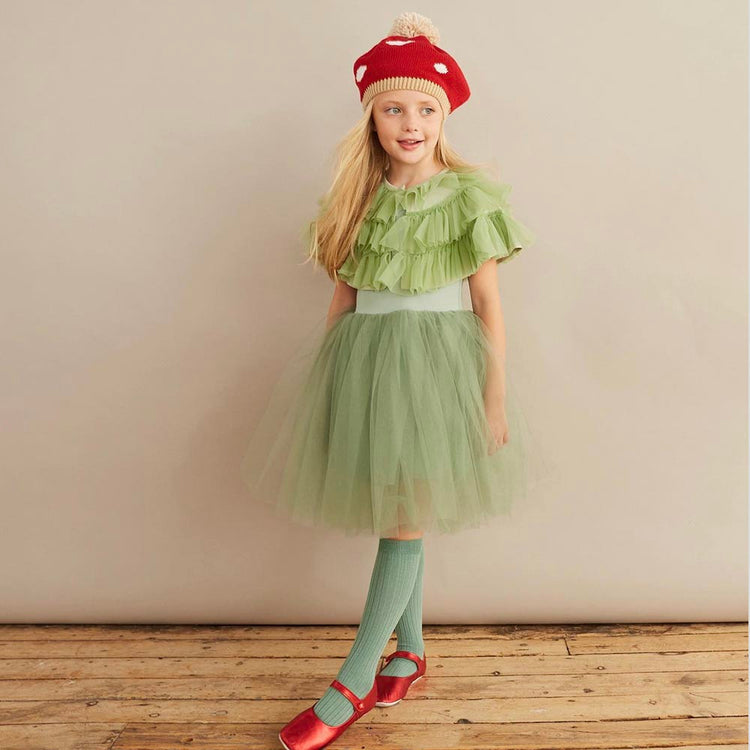 Robe de princesse verte - déguisement de Noël pour enfant