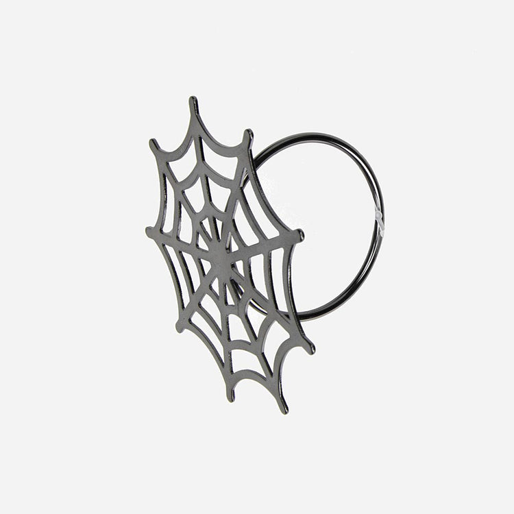 Rond de serviette toile d'araignée : deco de table Halloween