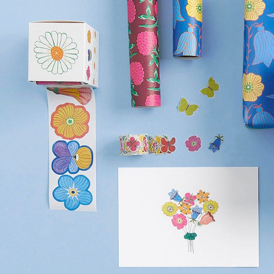 Stickers floraux parfaits pour anniversaire champêtre