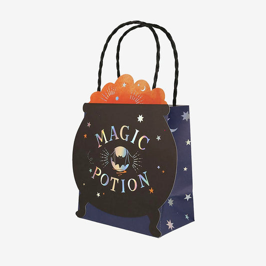 8 bolsas de regalo de caldero mágico: regalo de cumpleaños para invitados