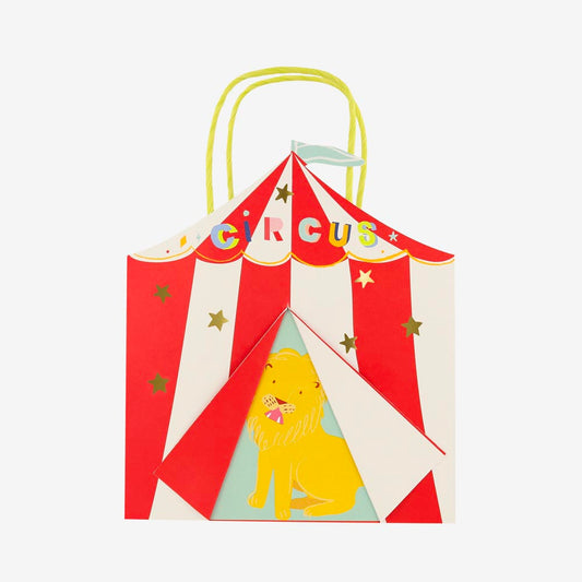 8 sacs cadeaux Cirque : idee petits cadeaux invites pour anniversaire