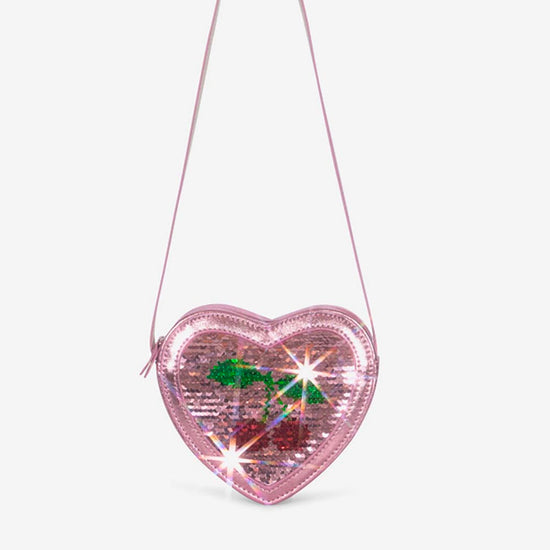 sac à main cœur sequin magique : idée cadeau de Noël enfant