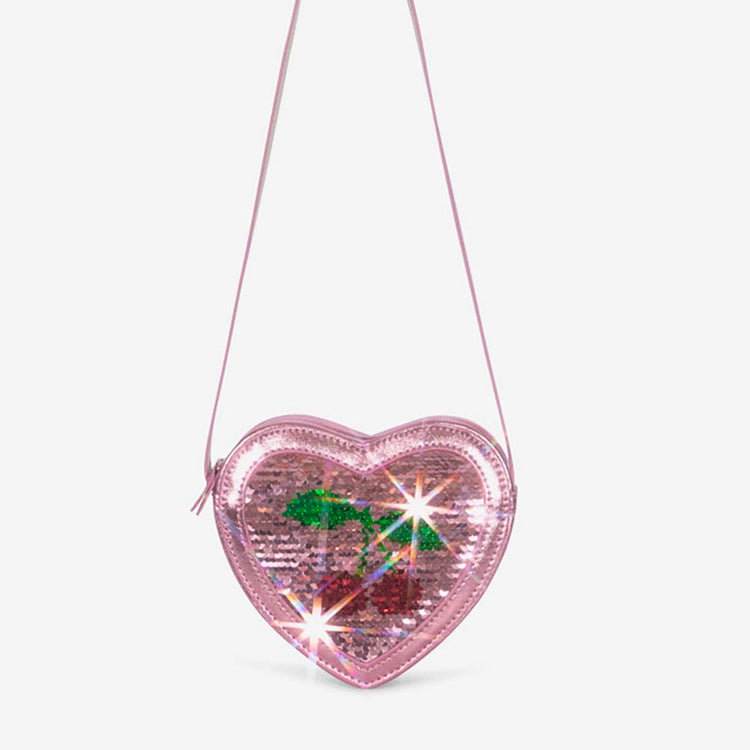 sac à main cœur sequin magique : idée cadeau de Noël enfant