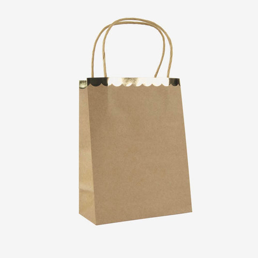 4 sacs kraft pour faire des surprises cadeaux aux invités