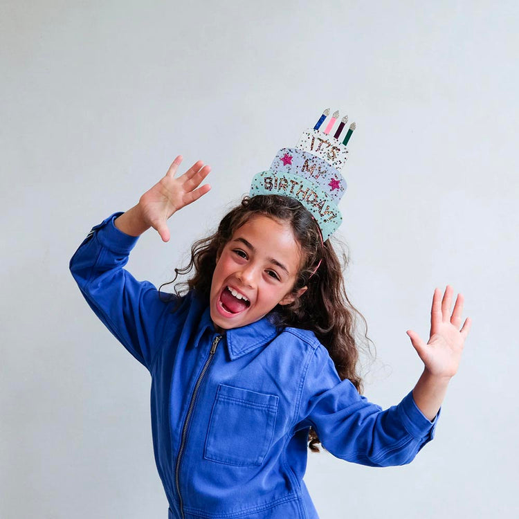 1 birthday cake headband