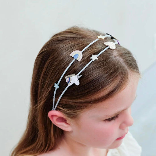 1 serre-tête licorne et arc en ciel accessoires cheveux à prix doux