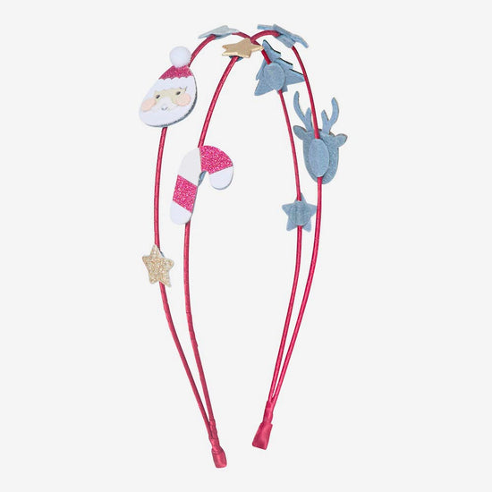 serre-tête motifs de noël accessoire cheveux cadeaux sous le sapin