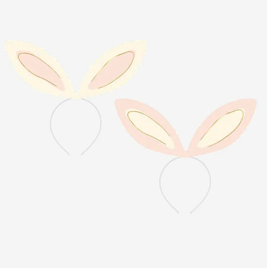4 Serre-têtes oreilles de lapin : accessoire fete pour Paques