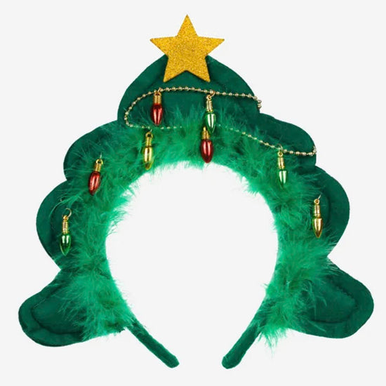 serre-tête sapin à offrir pour un petit cadeau de noël