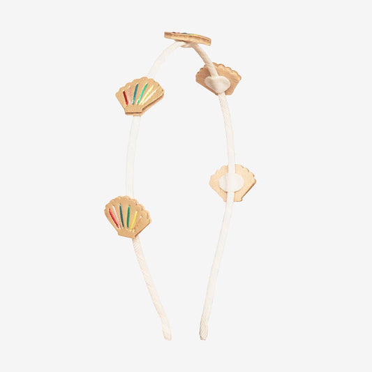 Serre-tête coquillages, accessoire cheveux thème plage