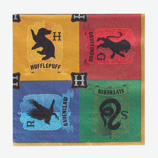 Serviettes de table en papier Harry Potter, paq. 16