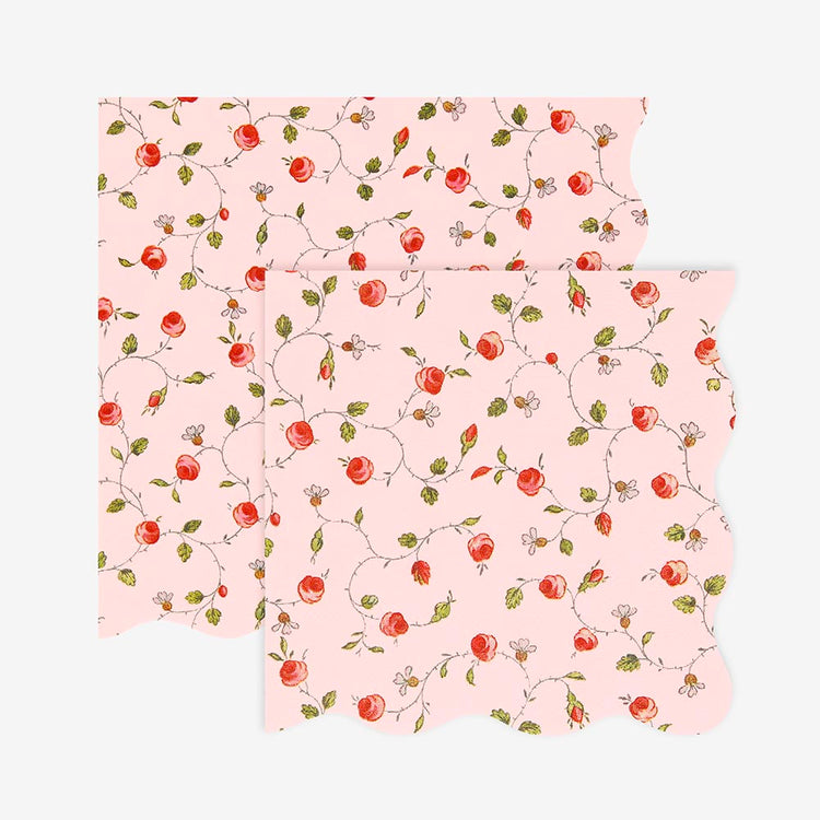 16 serviettes en papier Ladurée - decoration de table chic
