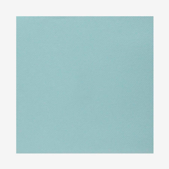20 serviettes en papier bleu clair : deco de table anniversaire garcon