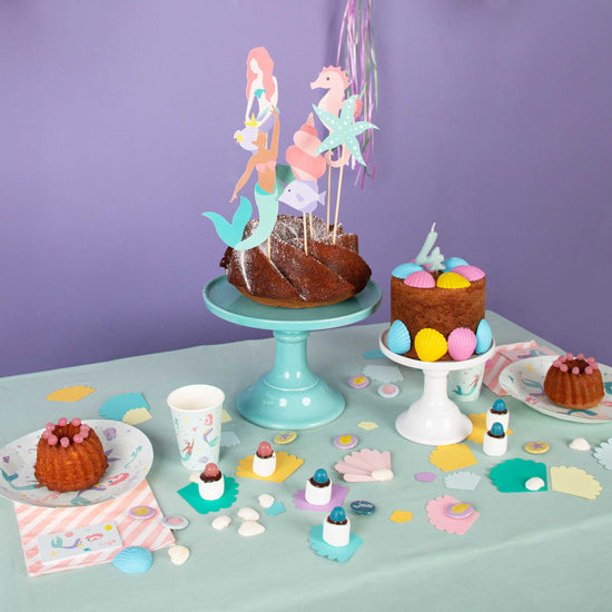 Thème anniversaire sirène : Décoration et gâteaux d'anniversaire