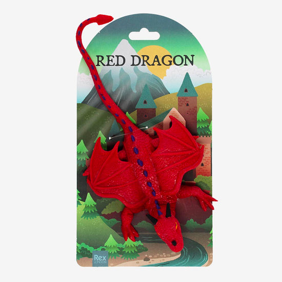 Squishy dragon rouge : idée cadeau enfant thème chevalier