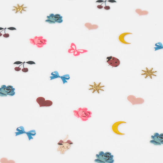 Stickers d'ongles chaton : idée cadeau de Noël ou calendrier de l'avent enfant 