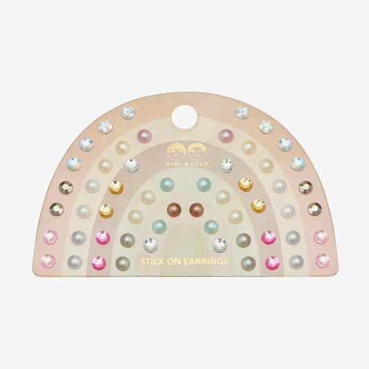 Stickers boucles d'oreilles perles et pierres : idée cadeau anniversaire enfant