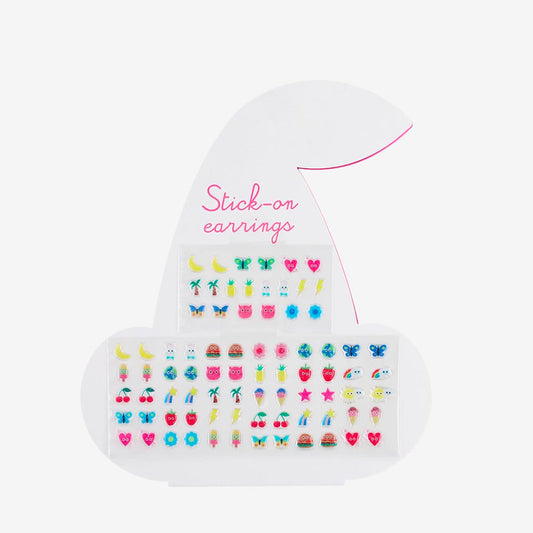 Boucles d'oreilles stickers kawaii mignon : idée cadeau anniversaire enfant