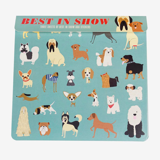 1 planche de stickers chiens parfait pour y glisser dans un calendrier de l'avent