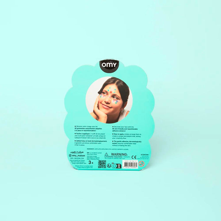 Décos visage fleuries pour thème fleurs ou garden party