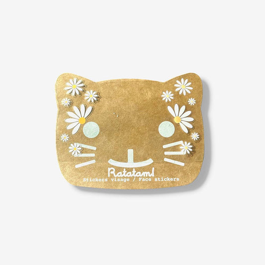 Stickers de visage felurs - accessoire déguisement enfant anniversaire à thème