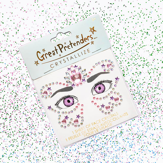 Strass autocollants pour le visage papillon - cadeau pinata