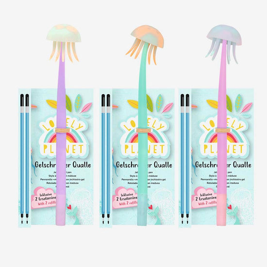 1 stylo méduse pastel à offrir en cadeau d'anniversaire sirene 