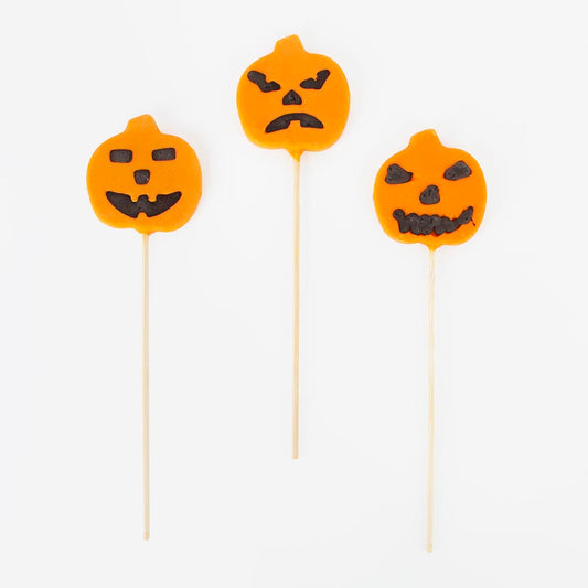 Piruleta de calabaza de Halloween: dulces para la búsqueda de dulces de Halloween
