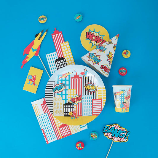 On craque pour la déco d'anniversaire super héros My Little Day