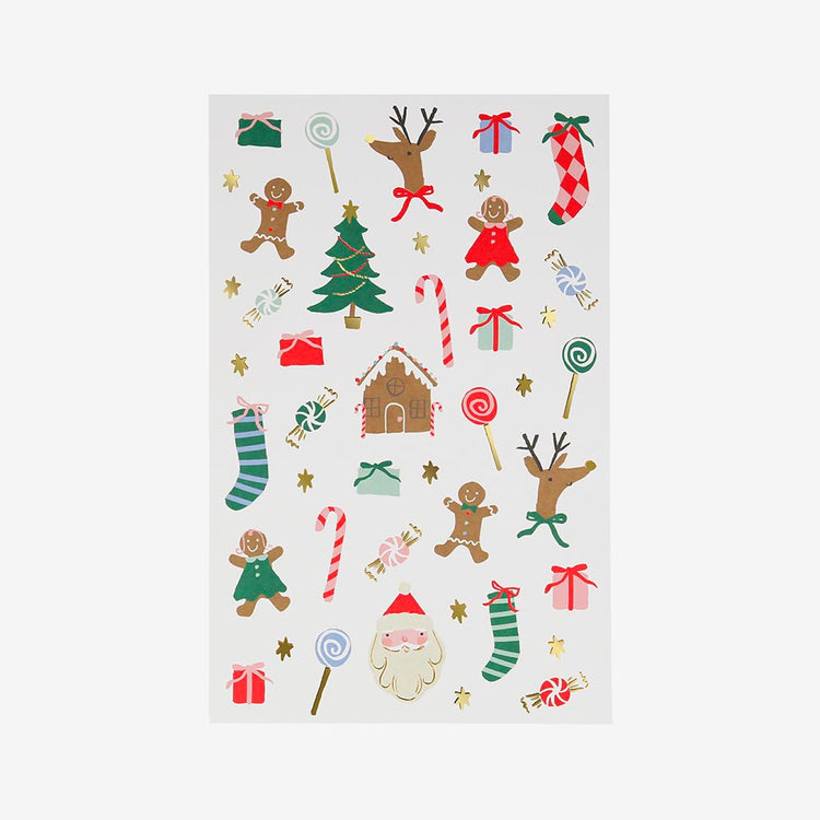 2 planches de tatouage de Noël : animation noel pour enfants