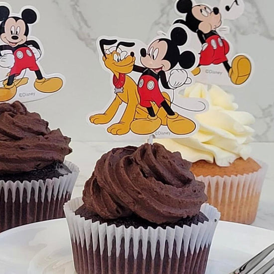 30 Cake toppers Mickey : decoration gateau baby shower