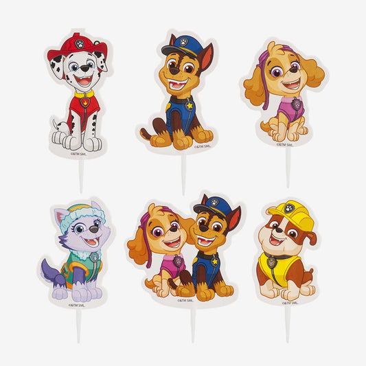 30 Cake toppers Pat'Patrouille : decoration gateau anniversaire