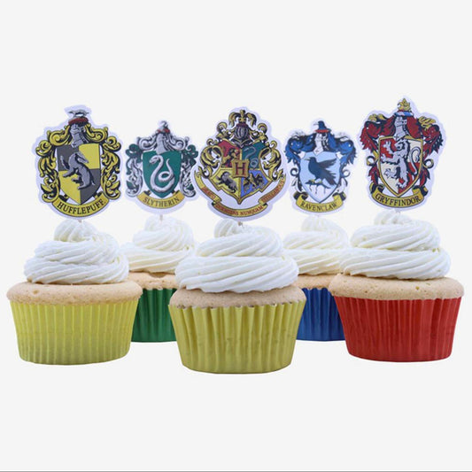 Anniversaire Harry Potter : cupcakes avec décors Harry Potter