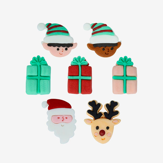 toppers en sucre de Noël