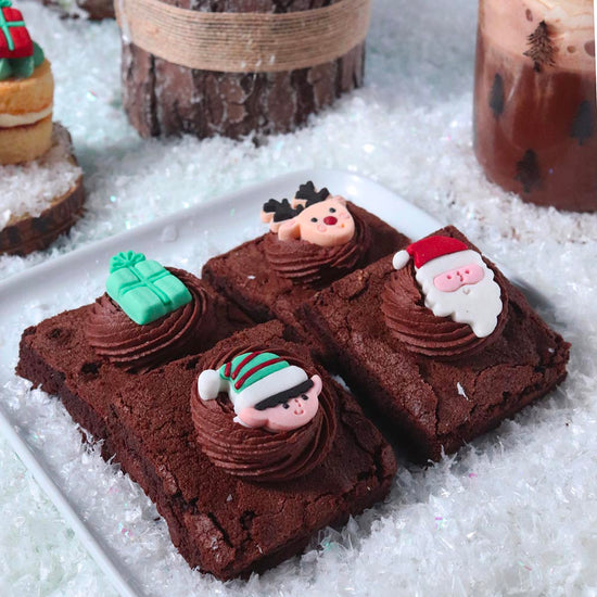 décorations comestibles en sucre pour pâtisseries de Noël