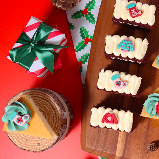 décorations comestibles en sucre pour pâtisseries de Noël motifs pull et chaussettes