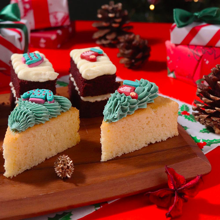 toppers en sucre pull et chaussettes de Noël pour goûter de Noël