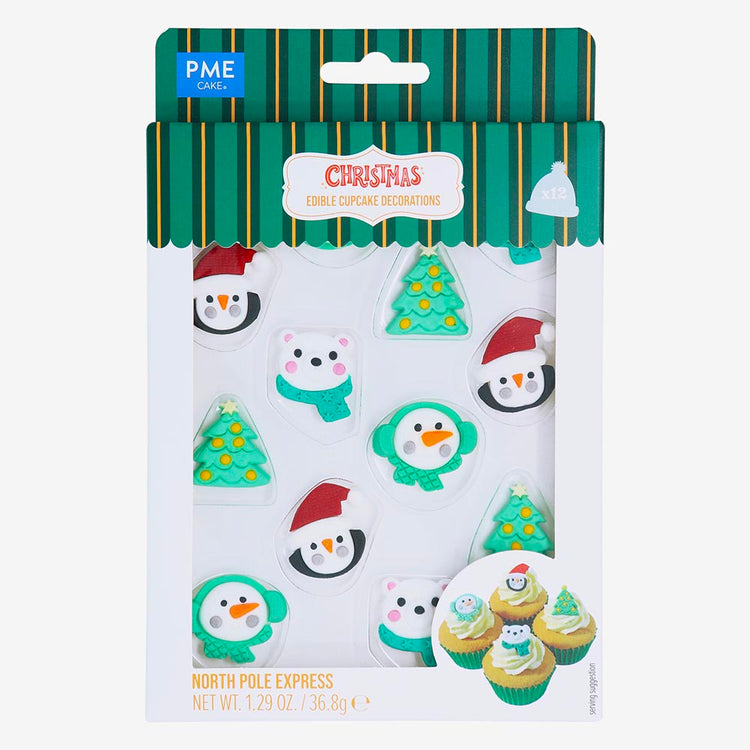 12 polar sweet decorations