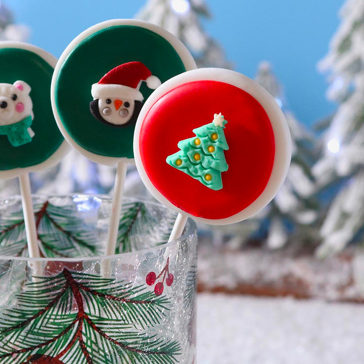 12 toppers sucrées polaires idéal pour Noël