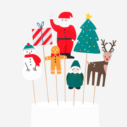 7 Merry Christmas cake toppers for Christmas theme cake decoration