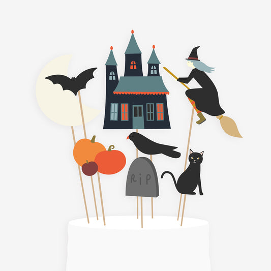 Cake toppers for halloween birthday cake decoration