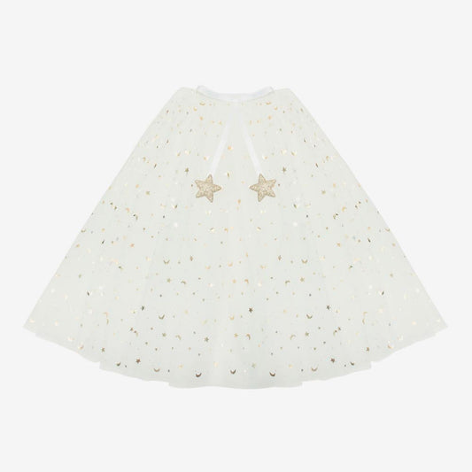 Tutu long blanc à paillettes parfait pour accessoire de fête