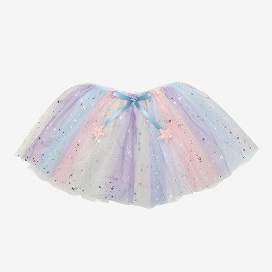 Tutu pastel scintillant : accessoire deguisement fille original