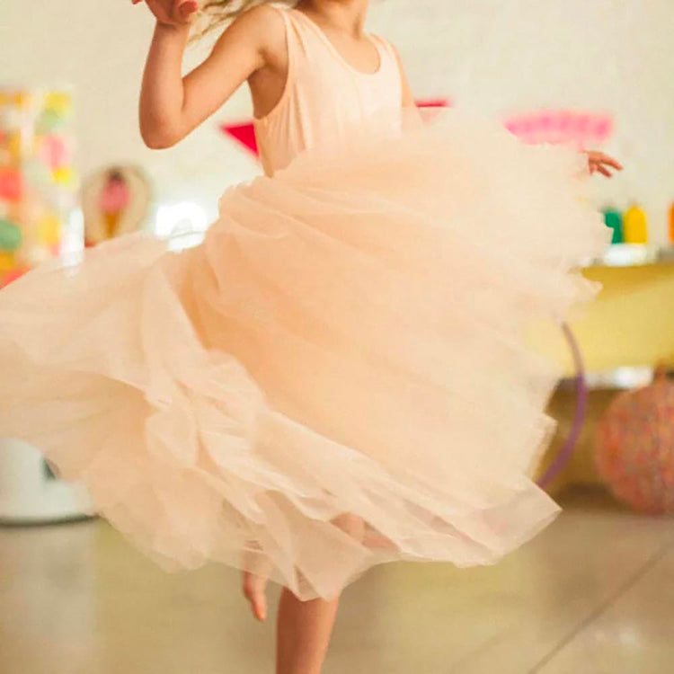 Tutu rock abricot : idée déguisement fête d'anniversaire enfant