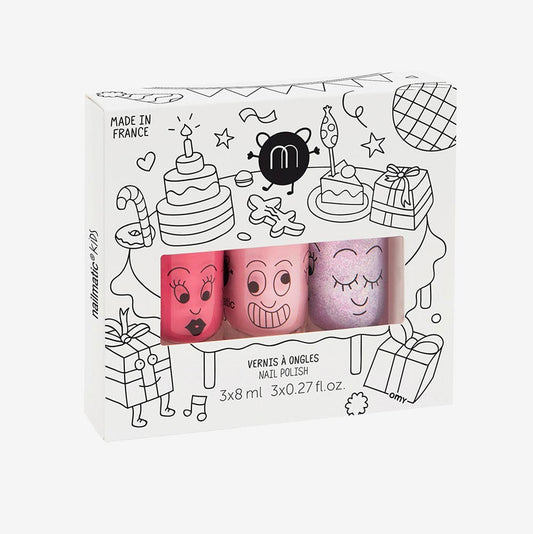 3 vernis à l'eau pink parfait pour cadeaux de Noël