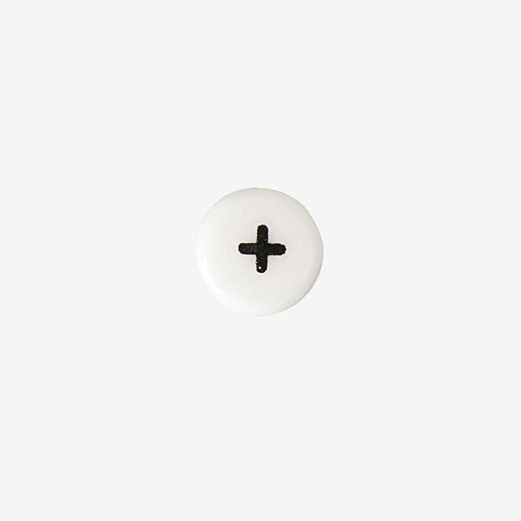 Letra del alfabeto de cerámica blanca + collar de pulsera de creación de cuentas