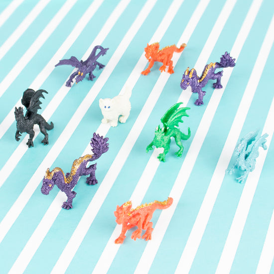 Fantastic animal mini figurines for birthday surprise bag